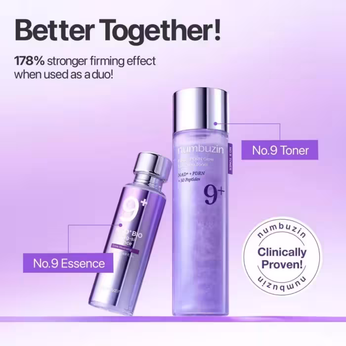 تونر آبرسان و درخشان کننده نامبوزین شماره 9 | Numbuzin Boosting Toner NAD   PDRN   50 Peptides
