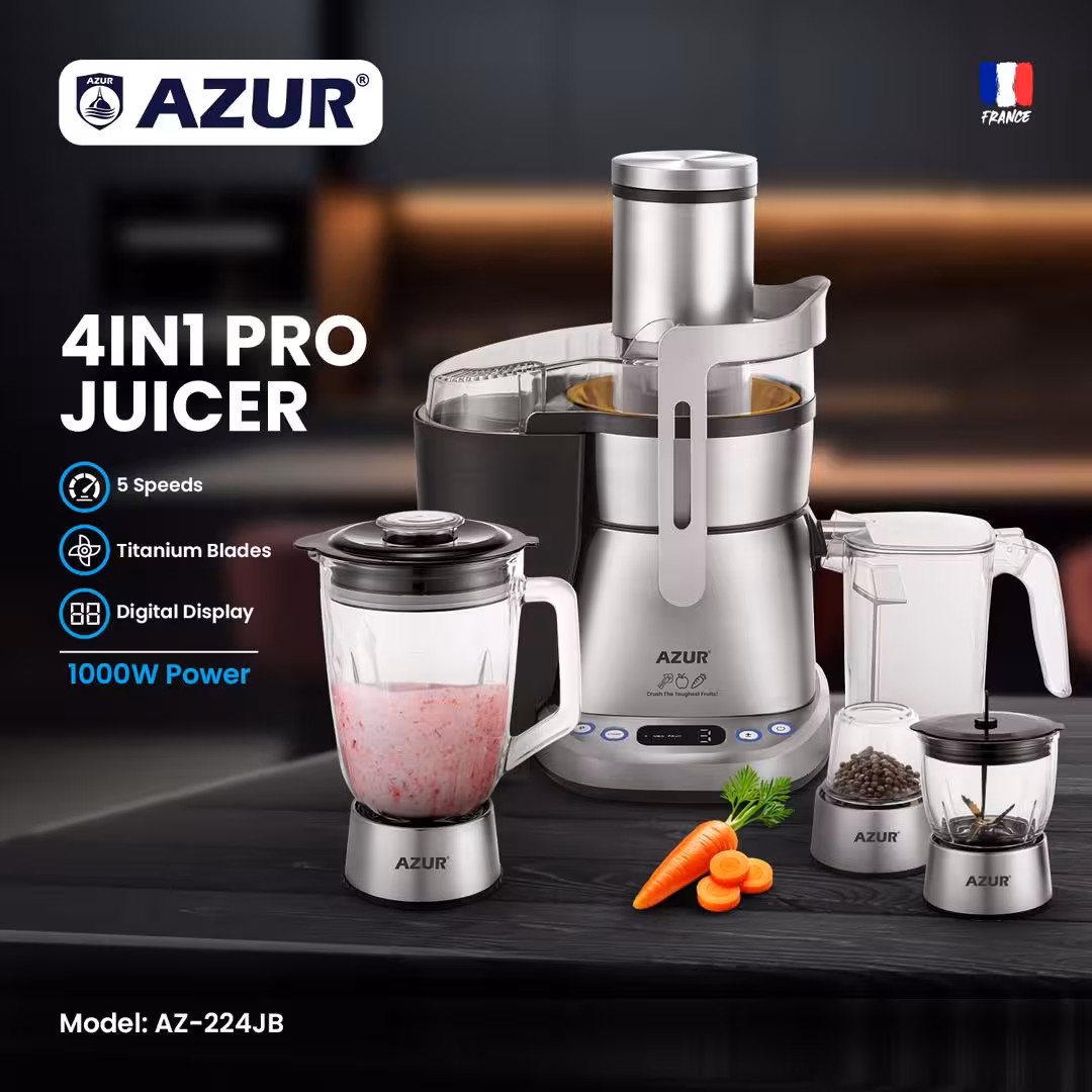 آبمیوه گیری 4 کاره آزور مدل AZ-224