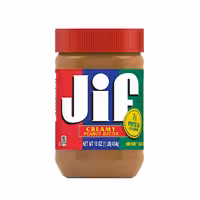 کره بادام زمینی جیف jif مدل کرمی  454 گرم