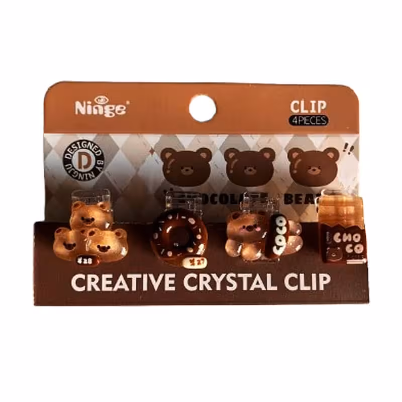 گیره شیشه ای فانتزی طرح تدی