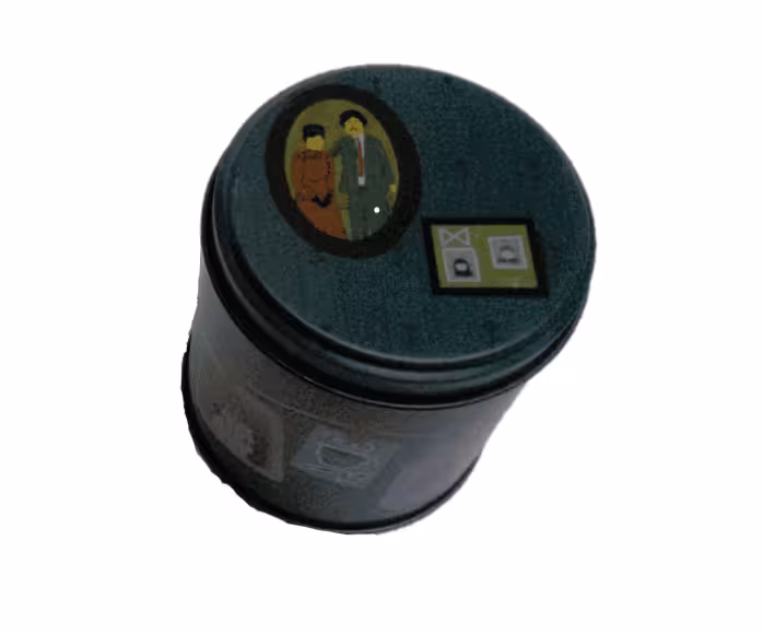 باکس هدیه فلزی دایره سایز 9