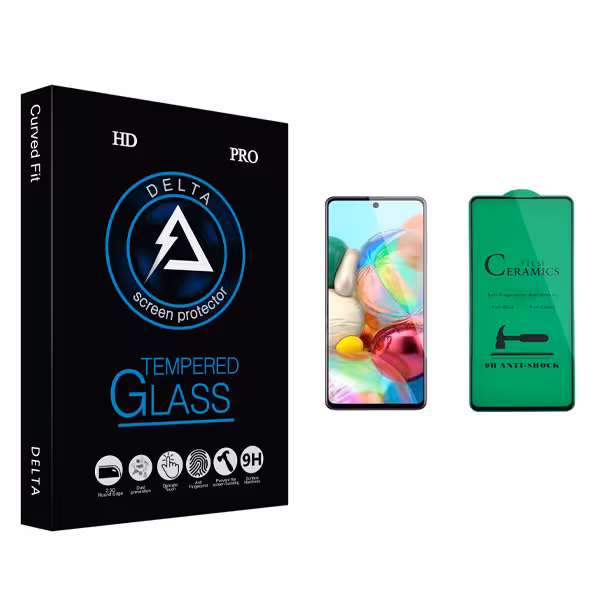 محافظ صفحه نمایش سرامیکی دلتا مدل HD مناسب برای گوشی موبایل سامسونگ Galaxy A71