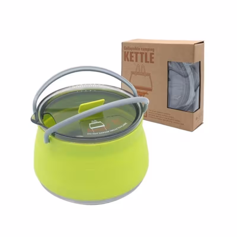 کتری کوهنوردی تاشو سیلیکونی 1 لیتری مدل Collapsible comping