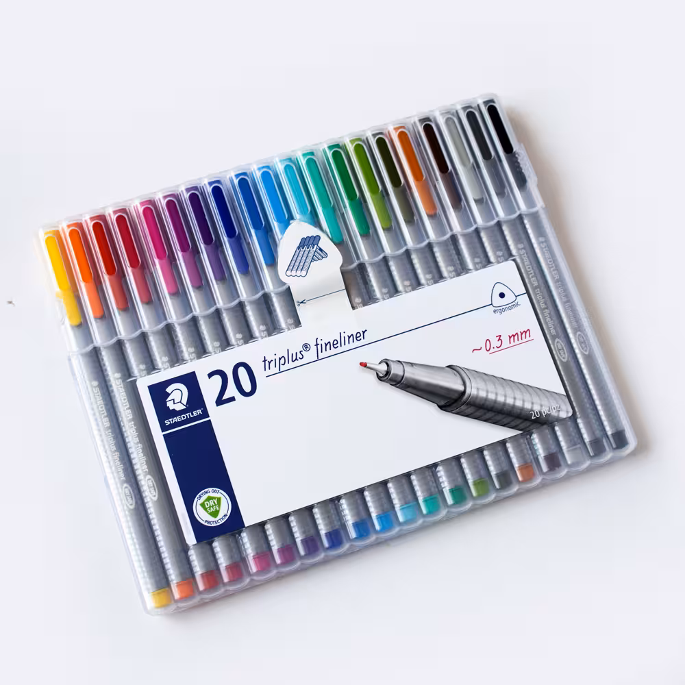 روان نویس 20 رنگ نوک نمدی استدلر (STAEDTLER)