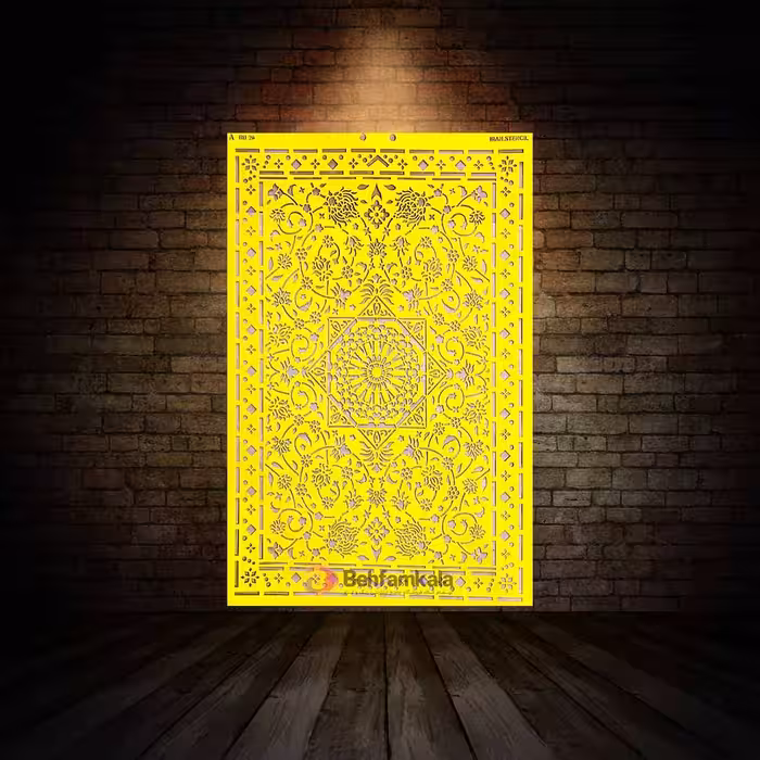 شابلون استنسیل ابعاد 70*50 کد RU 26