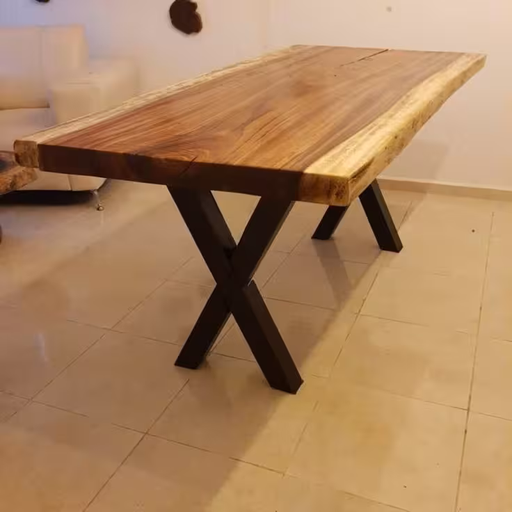 تک میز ناهارخوری چوب وفلز کد 11676