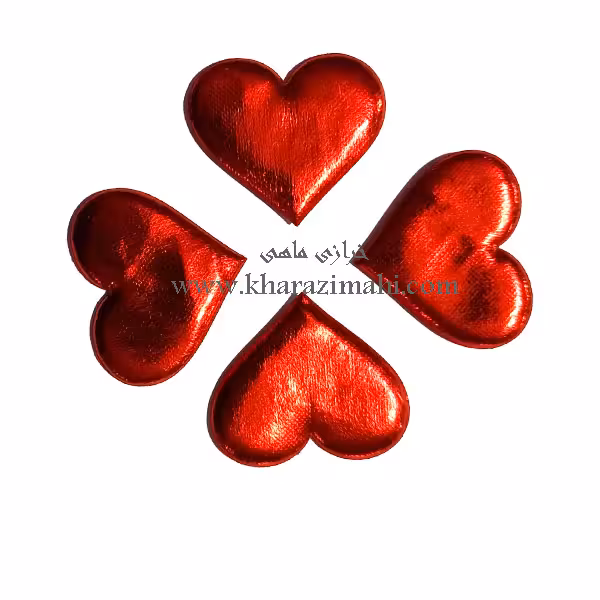 تزیینی قلب براق سایز 3.5 سانت