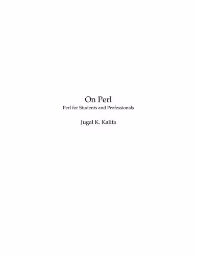 خرید و دانلود نسخه کامل کتاب On Perl: Perl for Students and Professionals