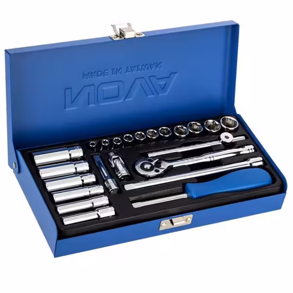 مجموعه 23 عددی سری و آچار بکس نووا مدل N230