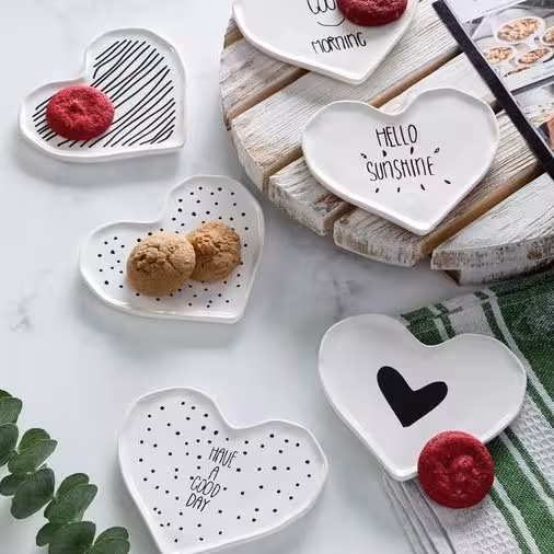 خرماخوری قلبی سرامیکی جفتی