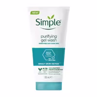 ژل  شستشوی صورت Simple حجم 150 میلPurifying Facial Wash ( مخصوص پوست های چرب و‌منافذ باز )  ساخت لهستان
