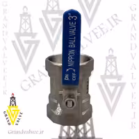 کد:1161 شیر گازی &quot;4 اینچ 1000 وگ یک تیکه استنلس استیل 304  رزوه ای