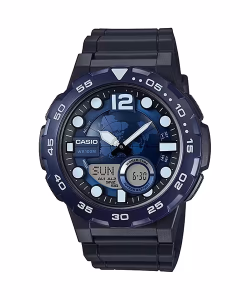 ارسال فوری   گارانتی اصلی شرکتی   ساعت مچی مردانه کاسیو مدل CASIO – AEQ-100W-2A