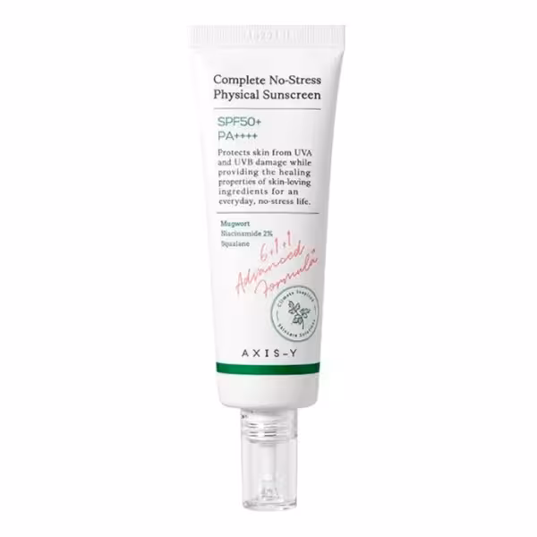 ضدآفتاب فیزیکی ضدلک و شفاف کننده اکسیس وای/    AXIS – Y Complete No-Stress Physical Sunscreen SPF50  PA
