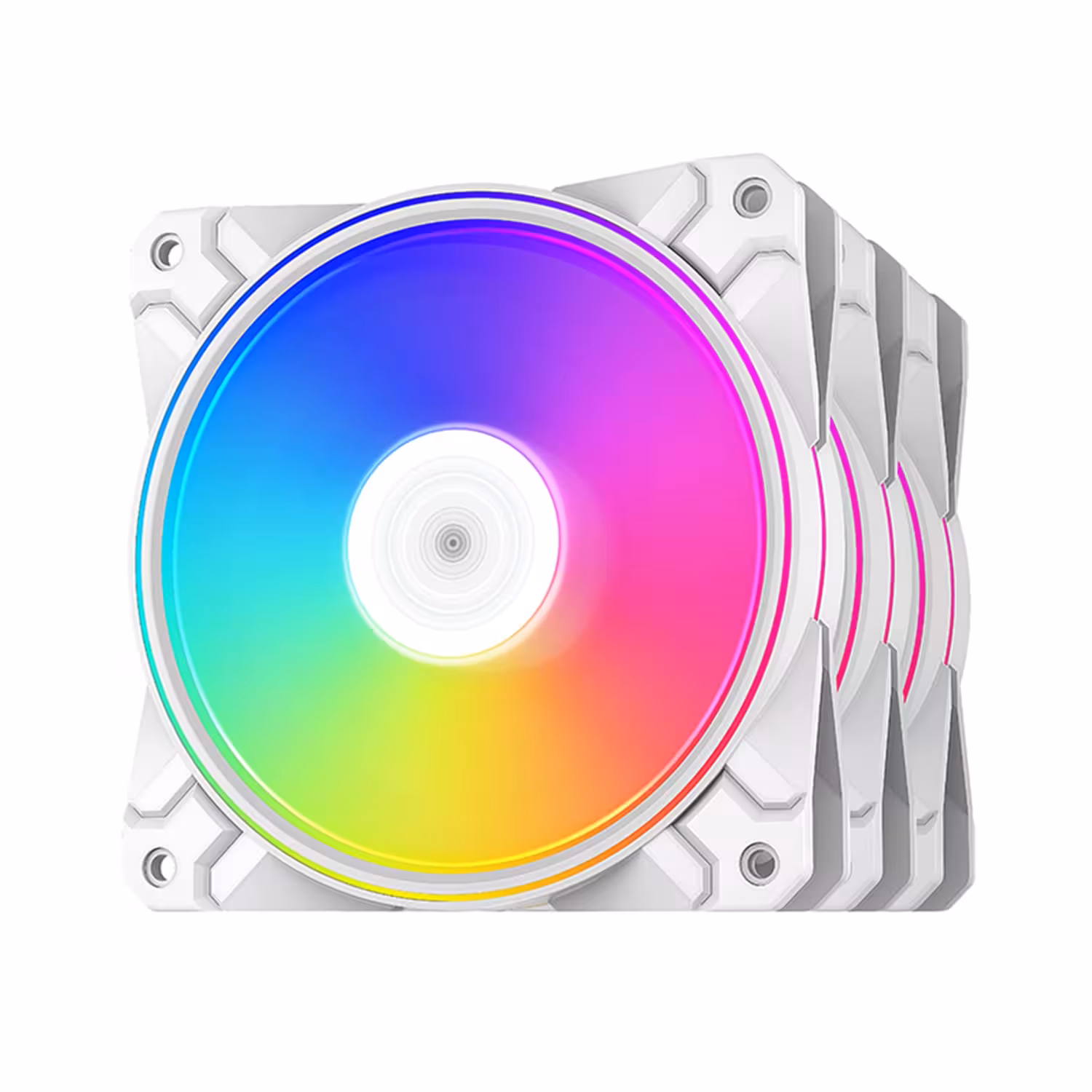 فن کیس دیپ کول CF120 PLUS WHITE بسته 3 عددی