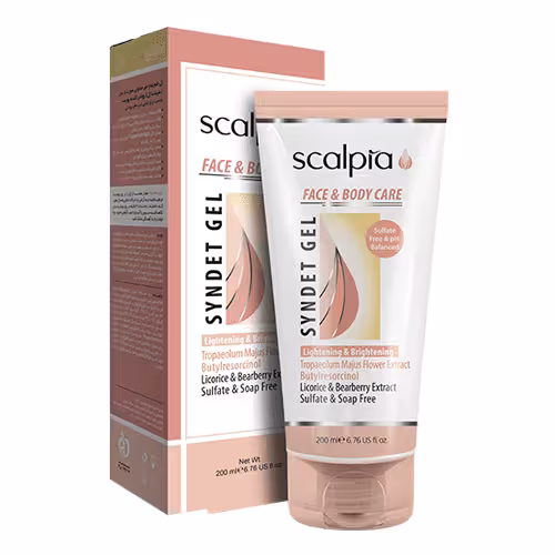 ژل شوینده غیر صابونی صورت و بدن اسکالپیا (200 میل)