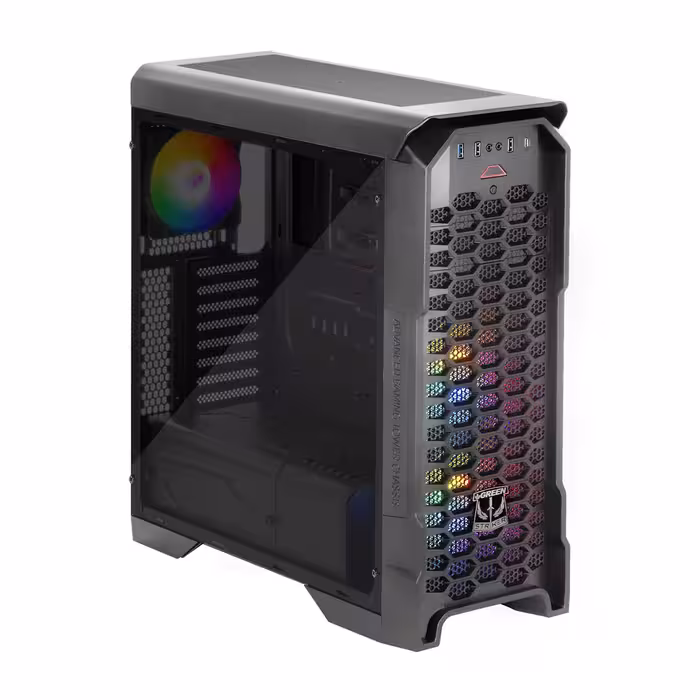 کیس کامپیوتر گیمینگ گرین مدل STRIKER FRGB