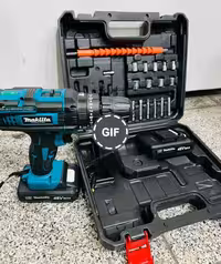 دریل شارژی 48 ولت با لوازم طرح ماکیتا