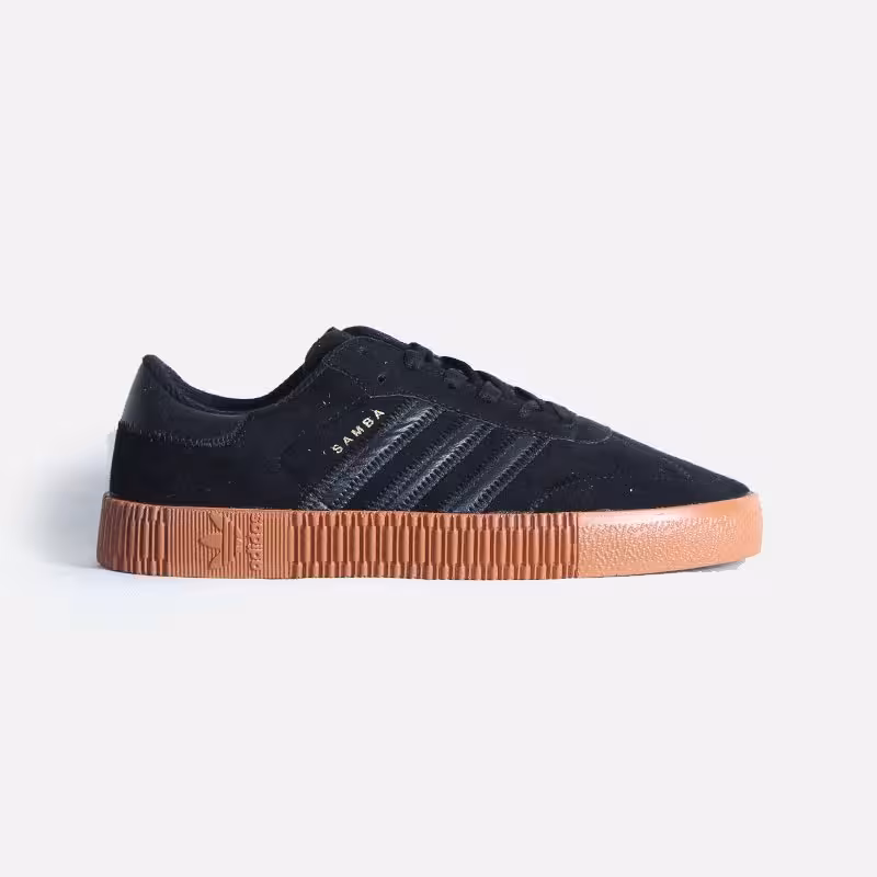 کفش کتانی کژوال مردانه مشکی قهوه ای آدیداس Adidas Samba مدل 3420