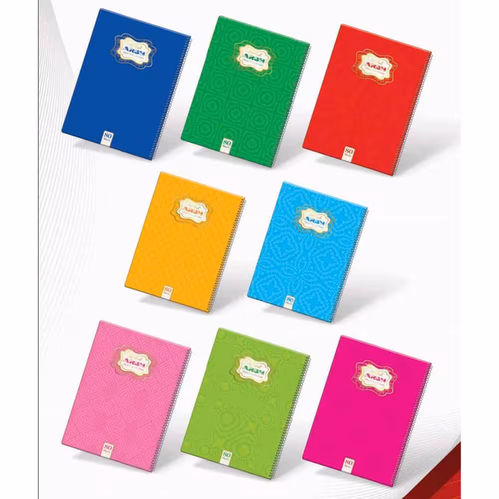 XXXدفتر80برگ سیمی مجلد عرش کد171