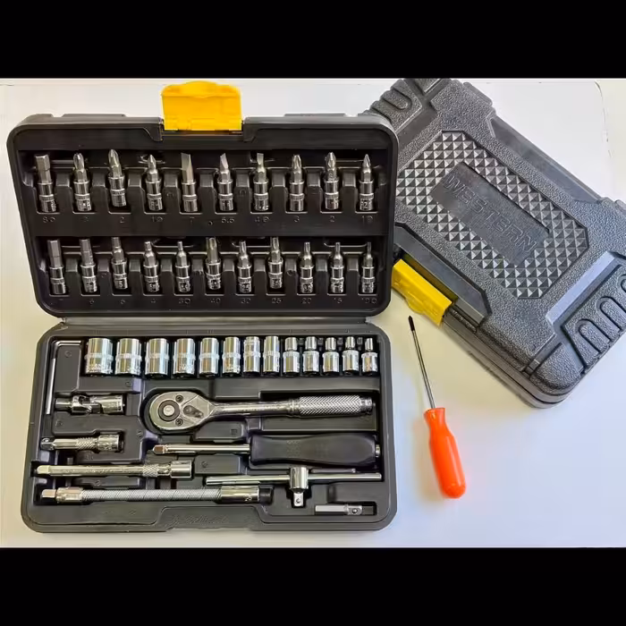 جعبه بکس 46 پارچه سنگین وسترن جنس فولاد کروم وانادیوم مدل cr-vWSN-46 1