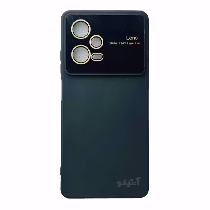 قاب سیلیکونی Camera Lens محافظ لنز دار Xiaomi Note12 Pro-5G-مشکی
