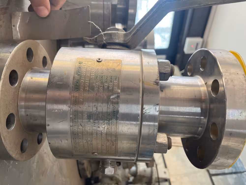 شیر توپی 2 اینچ سوپردابلکس دو تیکه ریس فیس کلاس 600 SEAT PTFC6 STEM F55 BALL F55 BODY F55