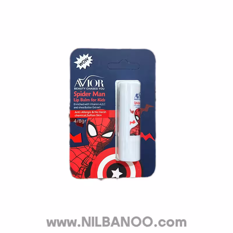 بالم لب کودک آویور مدل Spider Man