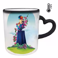 خرید ماگ-لیوان حرارتی  دسته قلبی  روز مادر کد 46