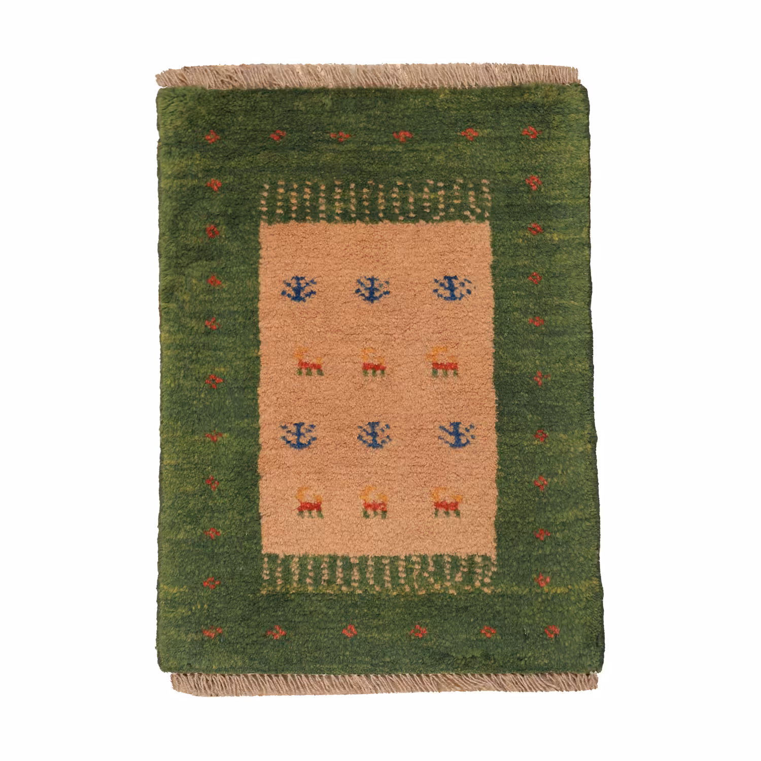 گبه دستباف نیم متری طرح قشقایی کد 4040414