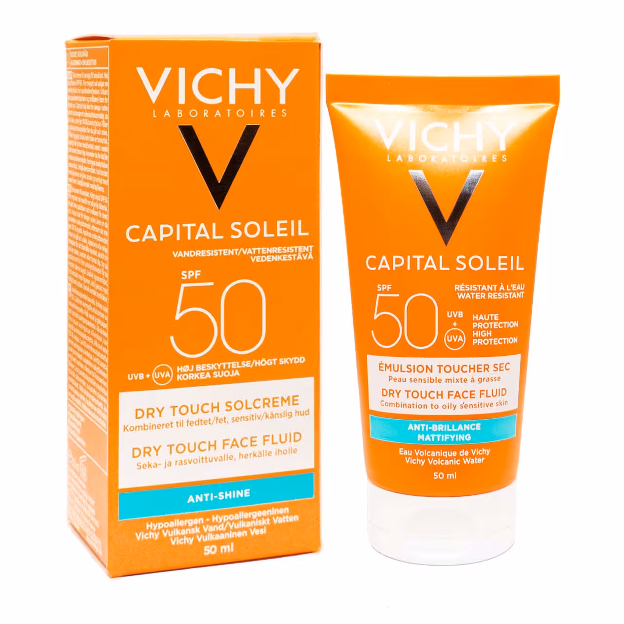 ضدآفتاب فلوئیدی بی رنگ ویشی پوست مختلط تا چرب SPF50