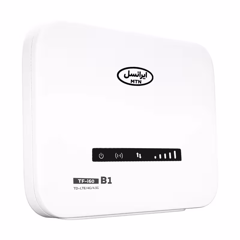 مودم 4.5G ایرانسل مدل TF-i60 B1 به همراه 800 گیگ اینترنت یکساله و یک عدد سیم کارت طلایی ایرانسل