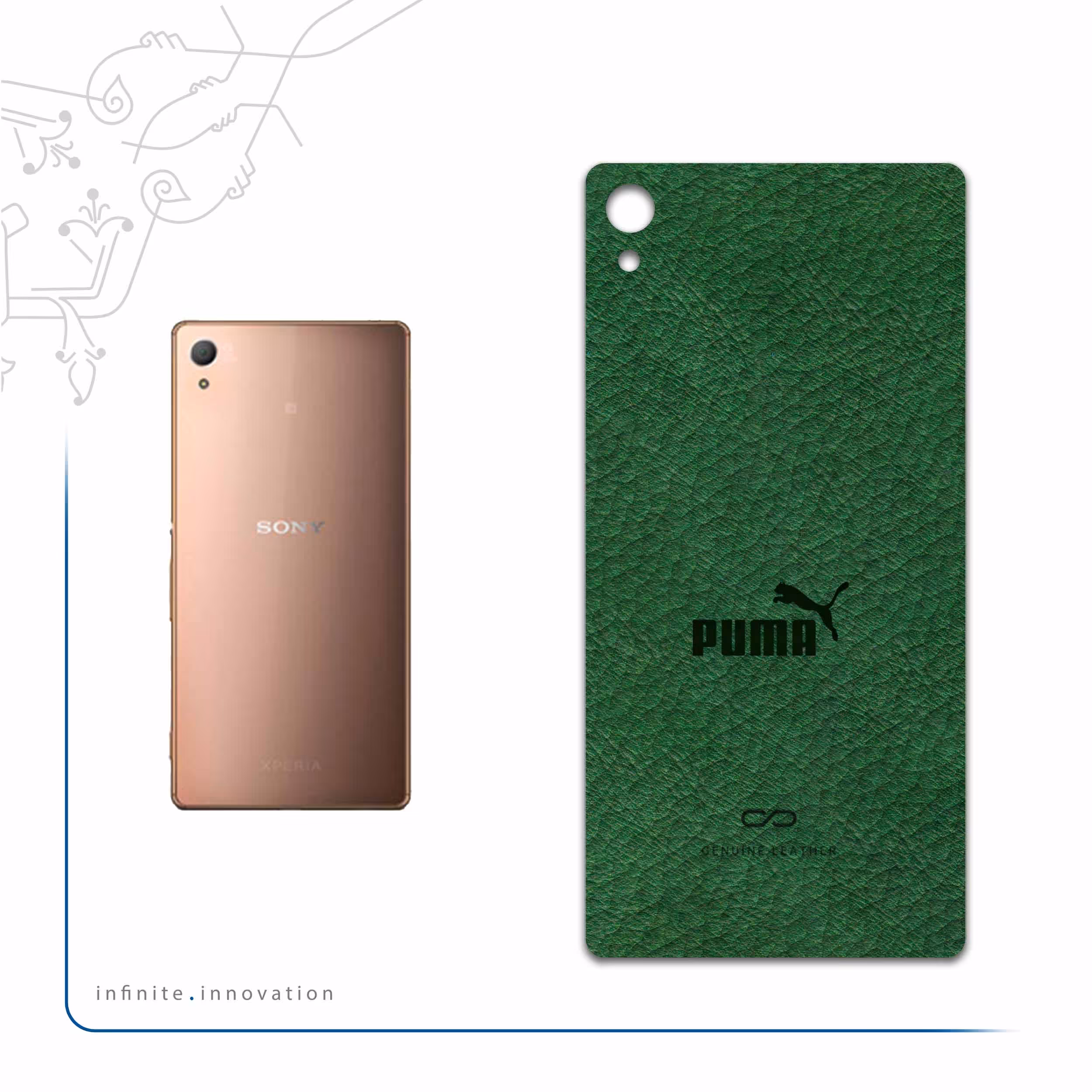 برچسب پوششی ماهوت مدل GL-PUMA مناسب برای گوشی موبایل سونی Xperia Z3 Plus