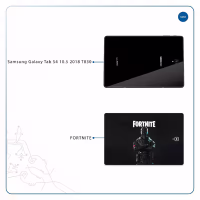 برچسب پوششی ماهوت مدل Fortnite-Game مناسب برای تبلت سامسونگ Galaxy Tab S4 10.5 2018 T830