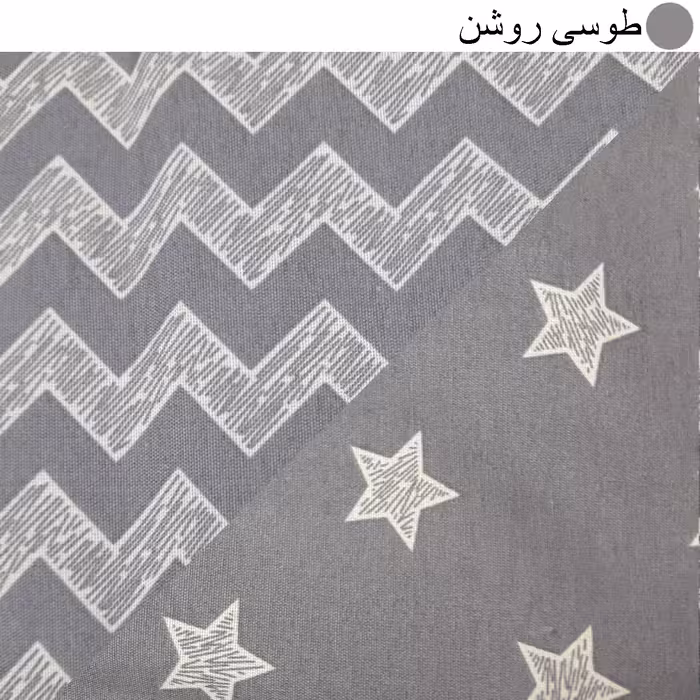 سرویس ملحفه سندس مدل ستاره کد F500 دونفره 3 تکه