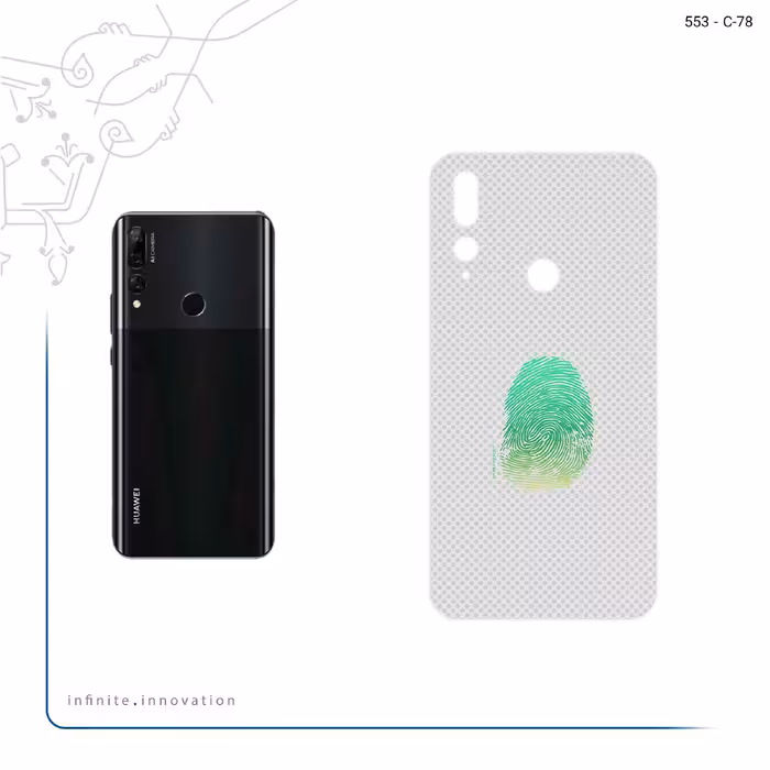 برچسب پوششی ماهوت مدل Minimal Fingerprint مناسب برای گوشی موبایل هوآوی Y9 Prime 2019