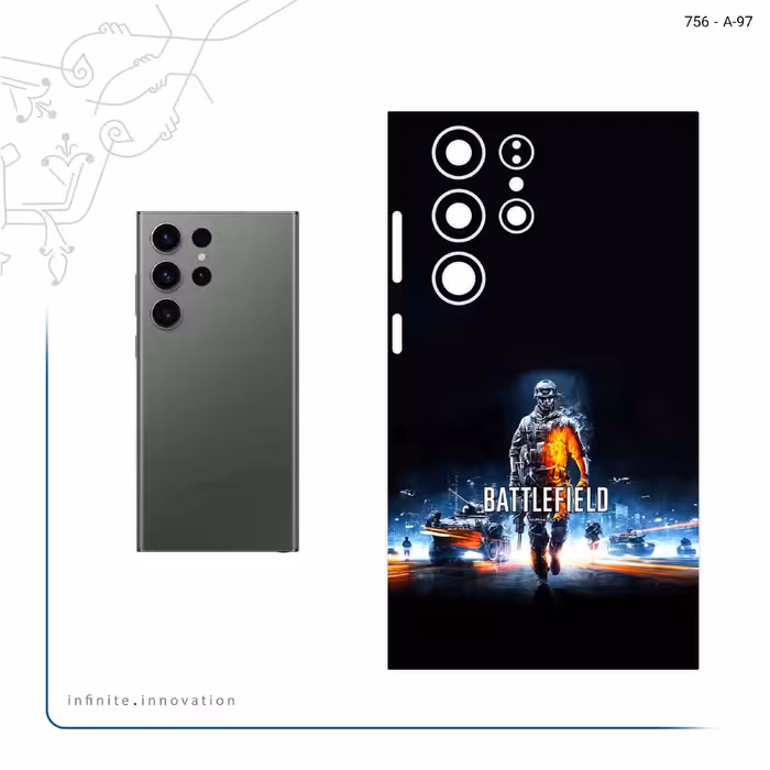 برچسب پوششی ماهوت مدل Battlefield Game Series مناسب برای گوشی موبایل سامسونگ Galaxy S23 Ultra