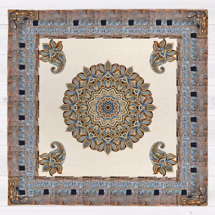 رومیزی طرح بته جقه سنتی کد 9985