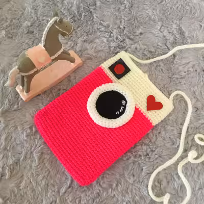 کیف بافتنی مدل دوربین