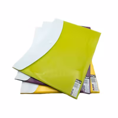 پوشه پاپکو مدل دکمه دار  کد A4-113BC بسته 10 عددی