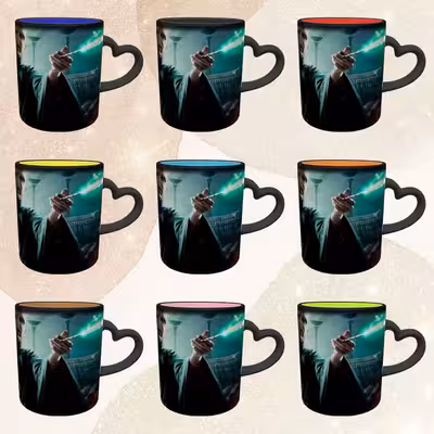 ماگ حرارتی مدل دسته قلبی طرح هری پاتر کد 38