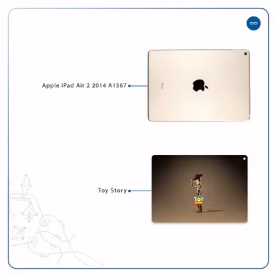برچسب پوششی ماهوت مدل Toy Story مناسب برای تبلت اپل iPad Air 2 2014 A1567