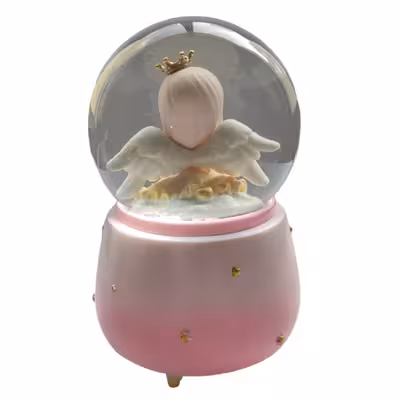 گوی موزیکال مدل پمپی دخترک فرشته در حال نیایش