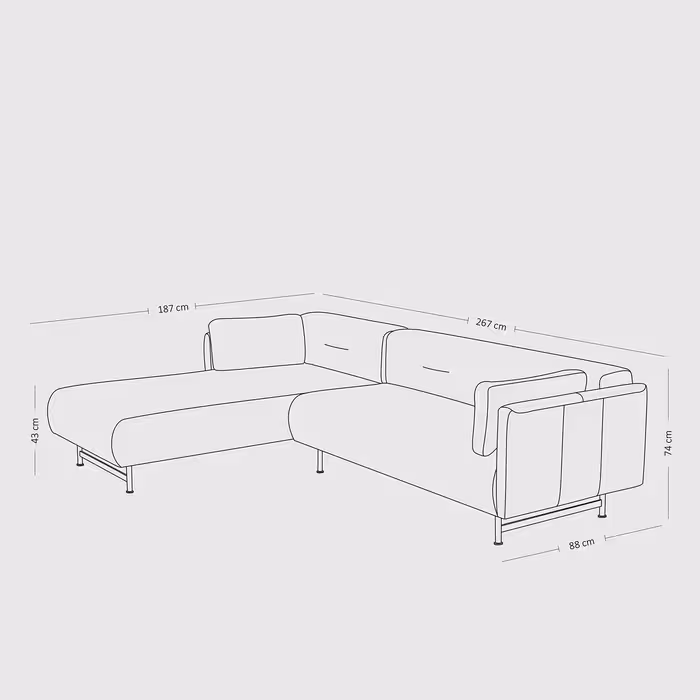 کاناپه 3 نفره پیرو مدل گوردو کد 2547