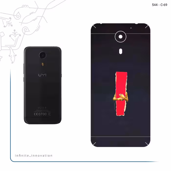 برچسب پوششی ماهوت مدل Collage of Embrace مناسب برای گوشی موبایل یومی Plus