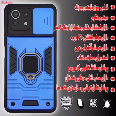 کاور آیرون من مدل BATMAN III مناسب برای گوشی موبایل شیائومی Redmi Mi 11 Lite همراه با قلم لمسی
