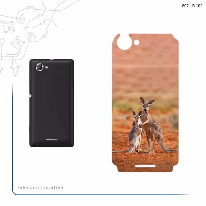 برچسب پوششی ماهوت مدل Kangaroo مناسب برای گوشی موبایل سونی Xperia L