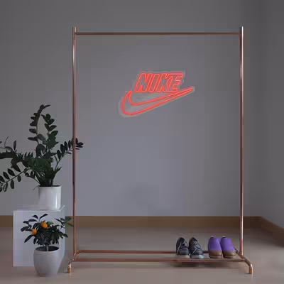 چراغ دیواری نئون دیزاین طرح Nike-Text_RD
