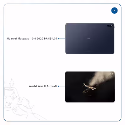 برچسب پوششی ماهوت مدل World War II Aircraft مناسب برای تبلت هوآوی Matepad 10.4 2020 BAH3-L09