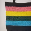 کیف بافتنی مدل رنگین کمان 